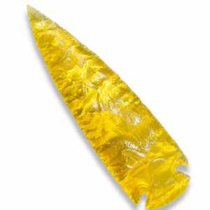 Punta de Flecha de Fibra Óptica Amarilla de 6 Pulgadas, Cristal Decorativo Luminoso, Piedra Preciosa al por Mayor - Product Image 5