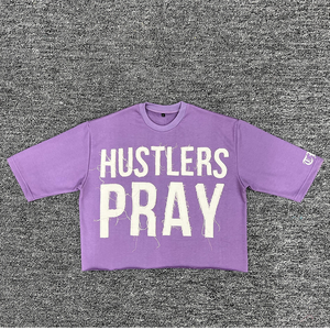 เสื้อยืดโอเวอร์ไซส์ทรงหลวม แขนเสื้อแบบดรอปโชว์เดอร์ ผ้าฝ้าย 100% สำหรับผู้ชาย สไตล์สตรีทแวร์ ผ้าถักเนื้อแน่น ปรับแต่งได้ แห้งเร็ว - Product Image 5