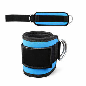 Tobillera con Anillo en D Personalizable para Levantamiento de Pesas en Gimnasio, Material de Algodón/Poliéster, Correa Ajustable, Antideslizante, Protección Profesional - Product Image 3