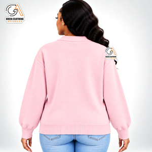 Cárdigan Varsity Extra Largo de Poliéster Casual Gamma Phi Delta de Primera Calidad para Mujer, con Bordado, Cinturón y Personalizable, Antiarrugas - Product Image 2