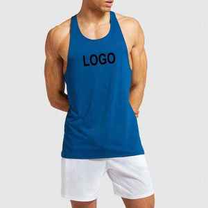 Débardeur Homme Personnalisé 2026 – Vente en Gros, Votre Propre Logo, Coton et Polyester, Couleur Unie, Tenue de Sport - Product Image 1