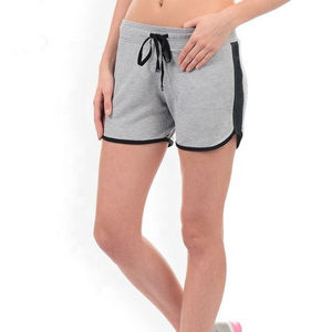 Shorts Deportivos Personalizados para Mujer, Poliéster/Algodón, Cintura Media, Tallas Grandes, Ropa Deportiva Ecológica de Secado Rápido, Negro Blanco OEM - Product Image 5