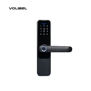 Wireless Blue-tooth Waterproof Wifi Tuya Smart Door Lock Mechanical Key Fingerprint Password Lock