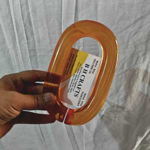 Collar de resina de eslabones grandes estilo vintage con mezcla de colores, cadena de eslabones de resina acrílica redonda, grande, gruesa y hueca, estilo punk, arte de pared - Product Image 1