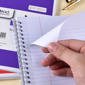 Cuaderno de Espiral para Notas Escolares, <span class=keywords><strong>Tamaño</strong></span> <span class=keywords><strong>A4</strong></span>, 70 Hojas, Raya Simple, con Cubierta de Papel, para Estudiantes - Product Image 3