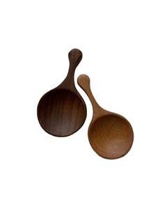 Cuchara infantil de madera de diseño elegante, utensilios de cocina para servir arroz, herramientas de cocina para restaurante, hogar y mesa. - Product Image 1
