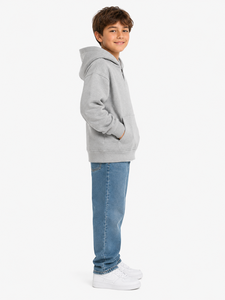 Sudadera con Capucha Gris para Niños, Sudadera Informal con Capucha, Mezcla de Algodón de Primera Calidad, Manga Larga, Sudadera para Niños, Suave y Cómoda - Product Image 2