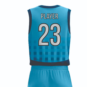 Camiseta de Baloncesto Reversible Económica con Estampado por Sublimación, Personalizada OEM, de Secado Rápido, con Cuello en V - Product Image 5