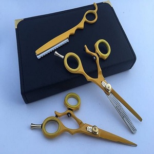 7" <b>Barber</b> Scissors <b>Set</b> Japan Steel Hair Cutting Thinning Texturizing Kit with Leather Case Professional Stylist Salon Home - Product Image 1