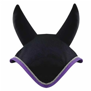 Voile anti-mouches équestre tricoté à la main, réglable, coupe-vent d'hiver, séchage rapide, protection pour chevaux, bonnet d'oreille, couleur personnalisée, durable - Product Image 1