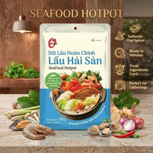 Salsa para Hotpot de Mariscos 180g - Marca O'food Saludable - Lista para Usar, Ácida y Picante, 12 Meses de Caducidad |   Producto al por Mayor y OEM - Product Image 1