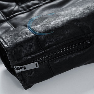 Veste en cuir imperméable pour homme, nouvelle veste en cuir élégante pour l'hiver - Product Image 6