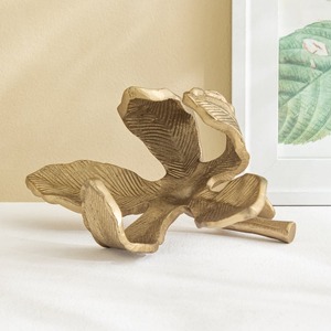 Adorno Decorativo de Latón con Acabado Dorado en Forma de Flor, Ideal para Estantes, Gabinetes y Mesas de Sala de Estar, Estilo Indio - Product Image 5