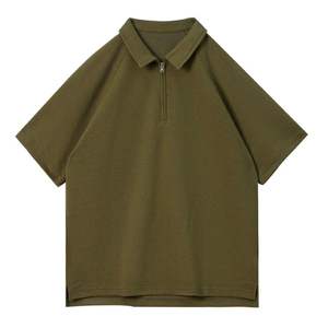 Latest Design Casual Wear Men <b>Polo</b> Shirt / Short Sleeve Custom Fit <b>Zip</b> <b>Up</b> <b>Polo</b> Shirts for Sale - Product Image 1
