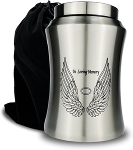 Belle urne funéraire en laiton avec couvercle sécurisé, artisanat de qualité supérieure, design bohème, récipient commémoratif pour la retraite - Product Image 1