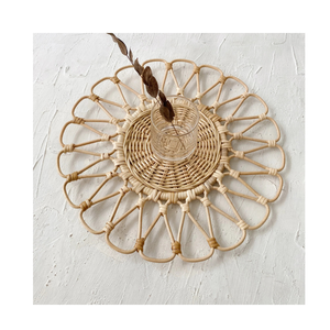 Sustainable <b>Rattan</b> Straw Placemat Eco Friendly <b>Dining</b> <b>Table</b> Decor Vietnam - Product Image 1