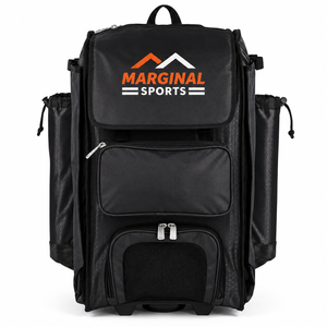 Sac à dos à roulettes MARGINAL SPORTS MS-BB-208 en nylon léger pour équipement de baseball/softball, capacité 30-40L, taille personnalisée, articles de sport - Product Image 1