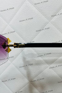 Gafas de Sol con Diseño de Cruz y Diamantes de Moissanita en Plata 925, Lentes con Degradado Morado, Estilo Hip Hop para Hombre y Mujer - Product Image 2