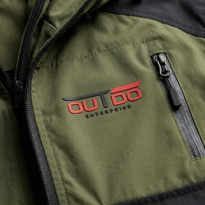 Chaqueta Cortavientos con Cierre de Cremallera para Actividades al Aire Libre OUTDO ENTERPRISES, Chaqueta Cortavientos con Capucha para Hombre, Diseño Deportivo con Bloques de Color - Product Image 5