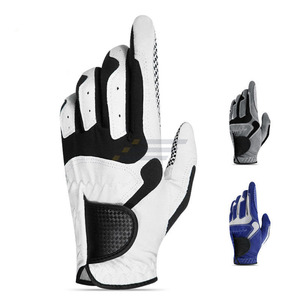 Custom Logo Men Durable Golf <b>Gloves</b> Microfiber Palm Anti-Slip <b>Grip</b> Hook Loop Closure Flexible Fit Training Sports <b>Gloves</b> - Product Image 4