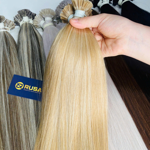 Venta al por mayor de fábrica, cabello liso personalizado, cabello vietnamita con queratina, extensiones de alta calidad, sin sintéticos, con longitud de 10 pulgadas a 34 pulgadas. - Product Image 4
