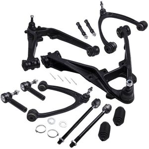 Kit de 12 bras de suspension avant inférieurs et de biellettes de direction compatibles avec GMC Sierra 1500 2007-2013 - Product Image 1
