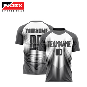 Camiseta de Fútbol Sublimada Personalizada, Unisex, Cuello Redondo, Manga Corta, Poliéster que Absorbe la Humedad, Impresión del Nombre del Equipo, para Todas las Temporadas - Product Image 4