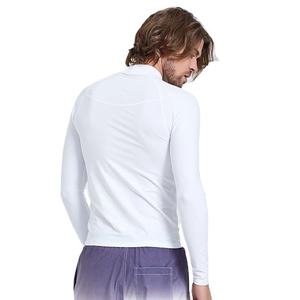Maillots de surf et de natation pour hommes à manches longues avec logo personnalisé UPF50, en polyester anti-UV - Product Image 3