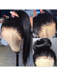 Magníficas Pelucas de Cabello Remy Brasileño de Marca Premium con Doble Trama y Frente de Encaje, Movimiento Natural, Apariencia Realista del Cuero Cabelludo, Permanente - Product Image 1