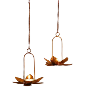 Lustre en métal et verre transparent, écologique, fait main, rond, pour activités religieuses, décorations de Noël, décoration murale pour la maison, restaurant - Product Image 3