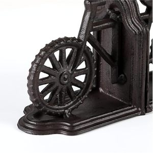 Sujetalibros Decorativos de Hierro con Forma de Bicicleta, Soporte de Libros de Metal Resistente, Sujetalibros Vintage con Diseño de Bicicleta para Estantes, Oficina, Hogar, Decoración de Biblioteca - Product Image 6