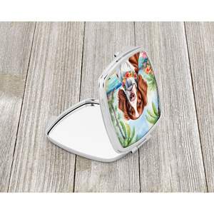 Welsh Springer Spaniel Luau Compact Pliant Miroir De Maquillage Portable Poche Voyage Cadeau Décoratif pour Femmes et Filles - Product Image 2