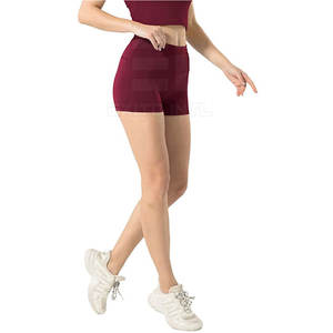 Shorts de yoga pour femmes à taille haute sans couture, respirants, écologiques, à séchage rapide, côtelés, pour la salle de sport - Product Image 4