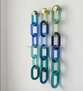 Escultura de Pared de Cadena de Resina Artística Acrílica Moderna Personalizada, Multicolor, Decoración del Hogar, Forma Irregular, Artesanía de Fundición por Blat - Product Image 2