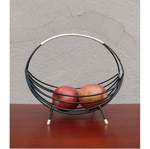 Panier de rangement en fil métallique en forme de pomme avec poignée pour comptoir de cuisine, organisateur de légumes et de collations, présentoir pour la maison et l'hôtel - Product Image 3