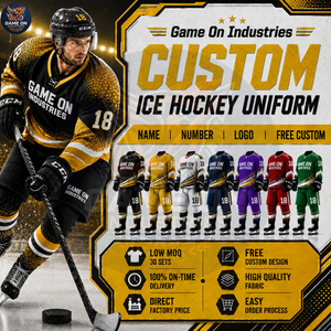 Complete Outfit Full Print OEM ODM Service Ice Hockey Uniform For Team Wear Custom Name Number Sublimated Jersey and Pants - Product Image 4