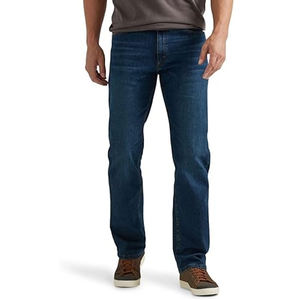 Jeans de Mezclilla Rectos para Hombre, Corte Clásico, Estilo Casual Urbano, Ajuste Delgado, Azul Lavado, Diseño Retro, Transpirables para Invierno y Verano - Product Image 1