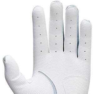 Gants de golf pour hommes de haute qualité avec cuir synthétique japonais de qualité supérieure, design extensible en denim blanc et bleu - Product Image 2