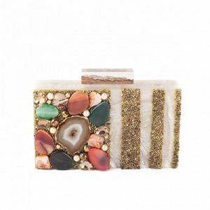 Multi-Purpose Vintage Resin Women's Clutch Purse Handbag-Fashionable Party Wedding Clutch with Customizable Size & Logo - Product Image 3