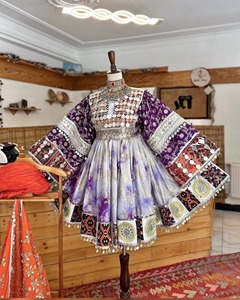 Vestido Mini Étnico Informal para Mujer, Estilo Afgano Kuchi, Bordado, Bohemio, de Manga Larga, Vintage, para Fiesta - Product Image 2
