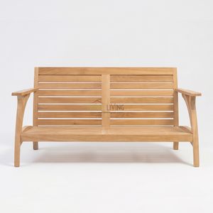 Sofá de Jardín Minimalista de Madera para Dos Personas, Muebles de Exterior de Diseño Duradero, Modelo Makalu - Product Image 1