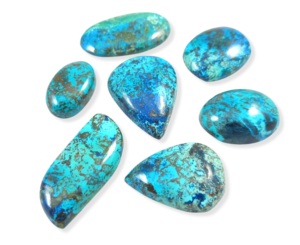 Lote de Cabujones de Shattuckita Natural, Gemas Minerales Naturales Sueltas, Piedra Curativa de Shattuckita - Product Image 1