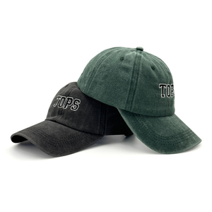 Casquette de baseball brodée unisexe en coton, chapeau décontracté 58-60CM, motif lettres vert et noir - Product Image 1