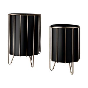 Jardinière décorative en métal avec support, jardinière haute antique, petite jardinière, pot de fleurs décoratif, support de plantes en métal, plante d'intérieur - Product Image 4