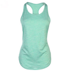 Women's Quick-Drying Breathable 100% Cotton Jersey Eco-Friendly Crew Neck Tank <b>Tops</b> Yoga Sport Fitness Training - Product Image 5