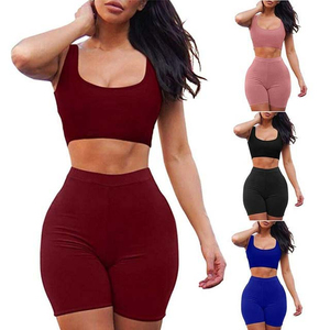 Ensemble soutien-gorge de sport yoga haute performance pour femme, respirant, en Spandex/Nylon, avec logo personnalisable sur le devant, pour fitness et gym - Product Image 1
