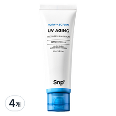 Siero Solare Anti-Età SNP PDRN Ectoin UV SPF50+ PA++++ 4 Pezzi da 50ml, Siero Viso Anti-Invecchiamento ad Alta Protezione Solare Scontato - Product Image 1