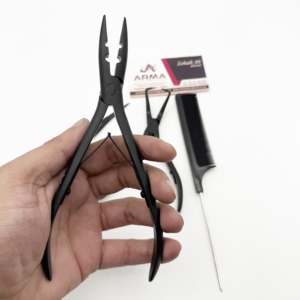 Professional <b>Beads</b> Removal Hair Extension Plier and 2 Hole Plier For Multi Purpose with Comb Hair Extension <b>Kit</b> with Logo - Product Image 4