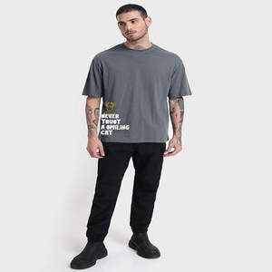 Nueva camiseta informal de moda para hombre, camiseta de manga corta holgada con cuello redondo y estampado Multicolor - Product Image 3