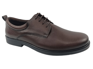 Zapatos Oxford de Vestir para Hombre, Color Marrón, Piel de Oveja, con Cordones, Punta en Pico, para Oficina y Carrera Profesional, Color Sólido, Suela Exterior de TPR, Entresuela de EVA Acolchada - Product Image 1